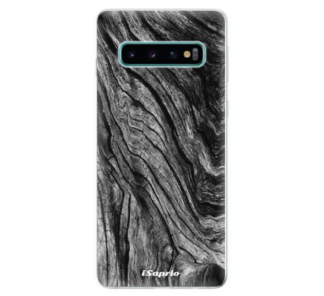 Odolné silikonové pouzdro iSaprio - Burned Wood - Samsung Galaxy S10