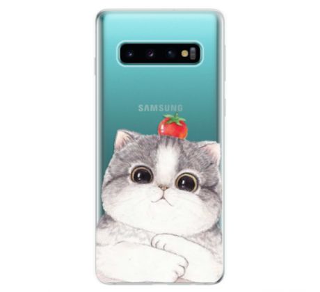 Odolné silikonové pouzdro iSaprio - Cat 03 - Samsung Galaxy S10