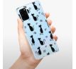 Odolné silikonové pouzdro iSaprio - Cat pattern 05 - black - Samsung Galaxy S20+