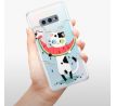 Odolné silikonové pouzdro iSaprio - Cat with melon - Samsung Galaxy S10e