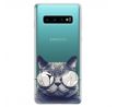 Odolné silikonové pouzdro iSaprio - Crazy Cat 01 - Samsung Galaxy S10