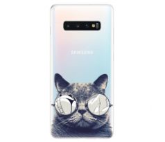 Odolné silikonové pouzdro iSaprio - Crazy Cat 01 - Samsung Galaxy S10+