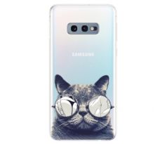 Odolné silikonové pouzdro iSaprio - Crazy Cat 01 - Samsung Galaxy S10e