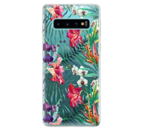 Odolné silikonové pouzdro iSaprio - Flower Pattern 03 - Samsung Galaxy S10