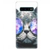 Odolné silikonové pouzdro iSaprio - Galaxy Cat - Samsung Galaxy S10