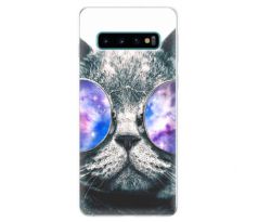 Odolné silikonové pouzdro iSaprio - Galaxy Cat - Samsung Galaxy S10
