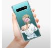 Odolné silikonové pouzdro iSaprio - Girl with flowers - Samsung Galaxy S10