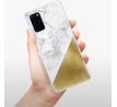 Odolné silikonové pouzdro iSaprio - Gold and WH Marble - Samsung Galaxy S20+