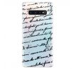 Odolné silikonové pouzdro iSaprio - Handwriting 01 - black - Samsung Galaxy S10+