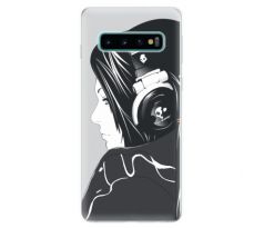 Odolné silikonové pouzdro iSaprio - Headphones - Samsung Galaxy S10