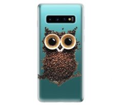 Odolné silikonové pouzdro iSaprio - Owl And Coffee - Samsung Galaxy S10