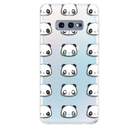 Odolné silikonové pouzdro iSaprio - Panda pattern 01 - Samsung Galaxy S10e
