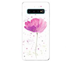 Odolné silikonové pouzdro iSaprio - Poppies - Samsung Galaxy S10