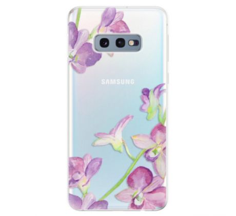 Odolné silikonové pouzdro iSaprio - Purple Orchid - Samsung Galaxy S10e