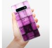 Odolné silikonové pouzdro iSaprio - Purple Squares - Samsung Galaxy S10