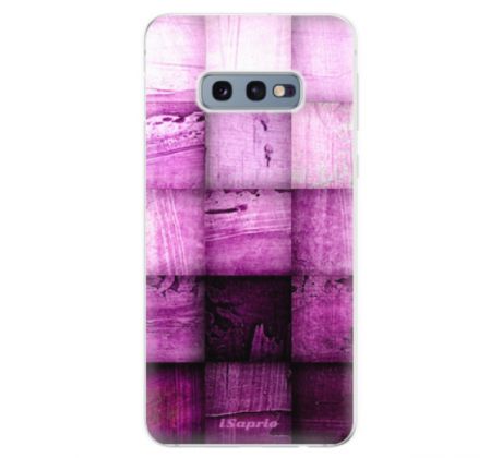 Odolné silikonové pouzdro iSaprio - Purple Squares - Samsung Galaxy S10e