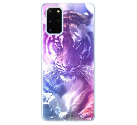 Odolné silikonové pouzdro iSaprio - Purple Tiger - Samsung Galaxy S20+