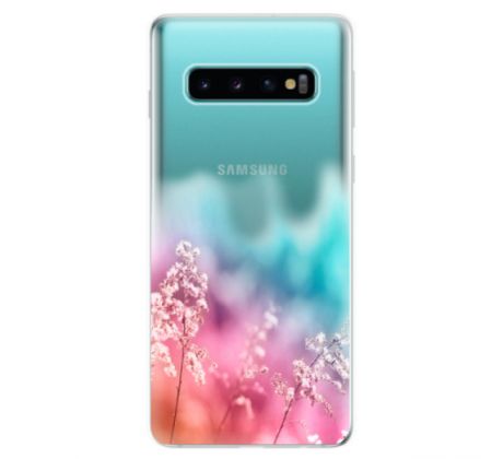 Odolné silikonové pouzdro iSaprio - Rainbow Grass - Samsung Galaxy S10