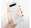 Odolné silikonové pouzdro iSaprio - Rose Gold Marble - Samsung Galaxy S10
