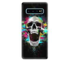 Odolné silikonové pouzdro iSaprio - Skull in Colors - Samsung Galaxy S10