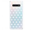 Odolné silikonové pouzdro iSaprio - Stars Pattern - white - Samsung Galaxy S10+