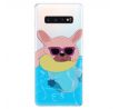 Odolné silikonové pouzdro iSaprio - Swimming Dog - Samsung Galaxy S10+