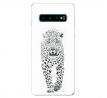 Odolné silikonové pouzdro iSaprio - White Jaguar - Samsung Galaxy S10