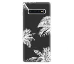 Odolné silikonové pouzdro iSaprio - White Palm - Samsung Galaxy S10+