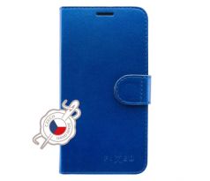 Pouzdro typu kniha FIXED FIT SHINE pro Samsung Galaxy Note 10 N970 - modré