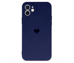 Vennus Valentýnské pouzdro Heart pro iPhone 12 - tmavě modré