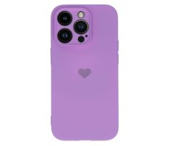 Vennus Valentýnské pouzdro Heart pro iPhone 14 Pro - fialové