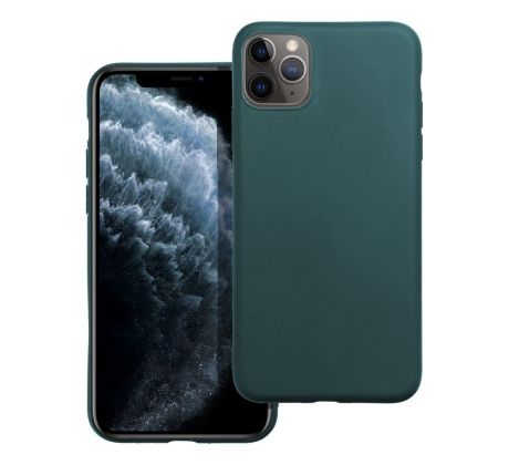 Case4Mobile Silikonový obal MATT pro IPHONE 11 Pro Max - tmavě zelený