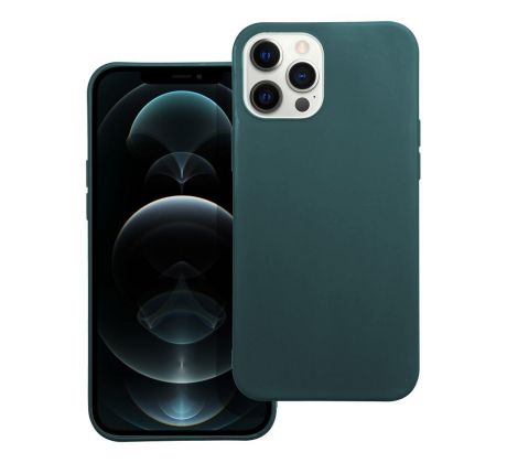 Case4Mobile Silikonový obal MATT pro IPHONE 12 Pro Max - tmavě zelený
