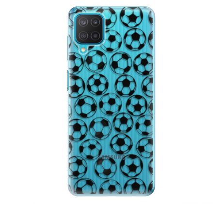 Odolné silikonové pouzdro iSaprio - Football pattern - black - Samsung Galaxy M12