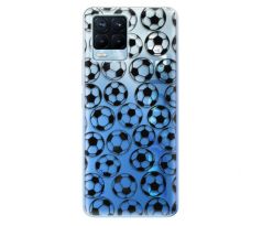Odolné silikonové pouzdro iSaprio - Football pattern - black - Realme 8 / 8 Pro