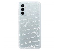 Odolné silikonové pouzdro iSaprio - Handwriting 01 - white - Samsung Galaxy M23 5G