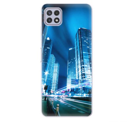 Odolné silikonové pouzdro iSaprio - Night City Blue - Samsung Galaxy A22 5G