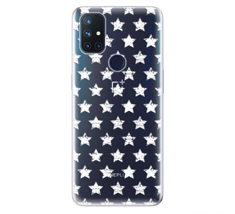 Odolné silikonové pouzdro iSaprio - Stars Pattern - white - OnePlus Nord N10 5G