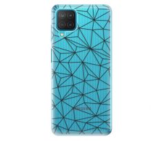 Odolné silikonové pouzdro iSaprio - Abstract Triangles 03 - black - Samsung Galaxy M12