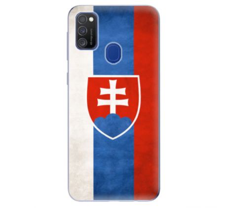 Odolné silikonové pouzdro iSaprio - Slovakia Flag - Samsung Galaxy M21