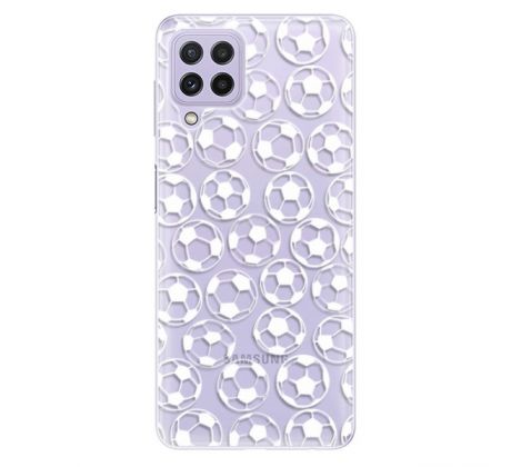 Odolné silikonové pouzdro iSaprio - Football pattern - white - Samsung Galaxy A22
