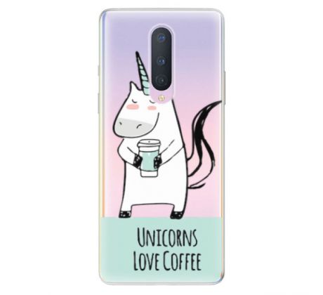 Odolné silikonové pouzdro iSaprio - Unicorns Love Coffee - OnePlus 8