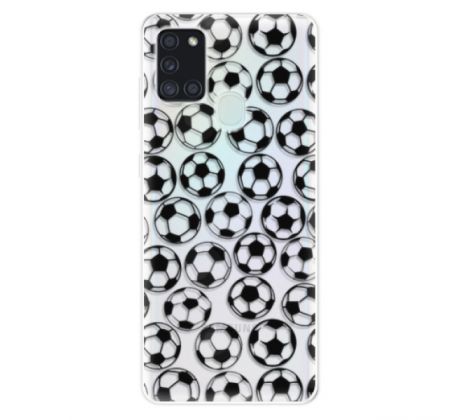 Odolné silikonové pouzdro iSaprio - Football pattern - black - Samsung Galaxy A21s