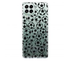 Odolné silikonové pouzdro iSaprio - Football pattern - black - Samsung Galaxy M53 5G