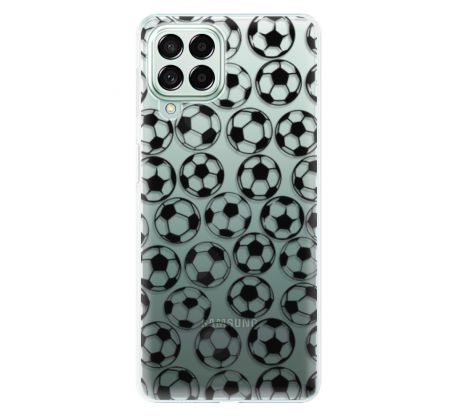 Odolné silikonové pouzdro iSaprio - Football pattern - black - Samsung Galaxy M53 5G