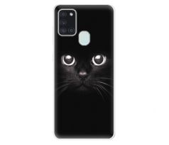 Odolné silikonové pouzdro iSaprio - Black Cat - Samsung Galaxy A21s