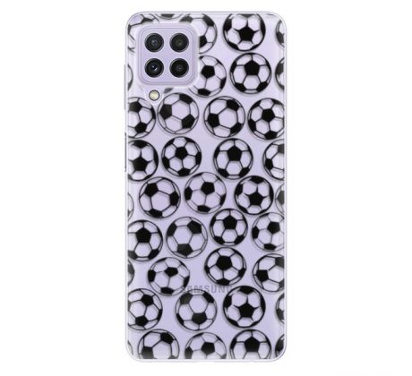 Odolné silikonové pouzdro iSaprio - Football pattern - black - Samsung Galaxy A22