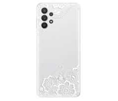 Odolné silikonové pouzdro iSaprio - White Lace 02 - Samsung Galaxy A32 5G