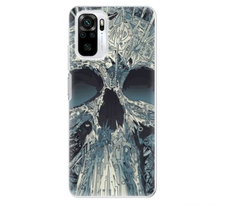 Odolné silikonové pouzdro iSaprio - Abstract Skull - Xiaomi Redmi Note 10 / Note 10S