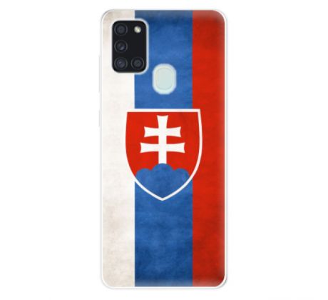 Odolné silikonové pouzdro iSaprio - Slovakia Flag - Samsung Galaxy A21s